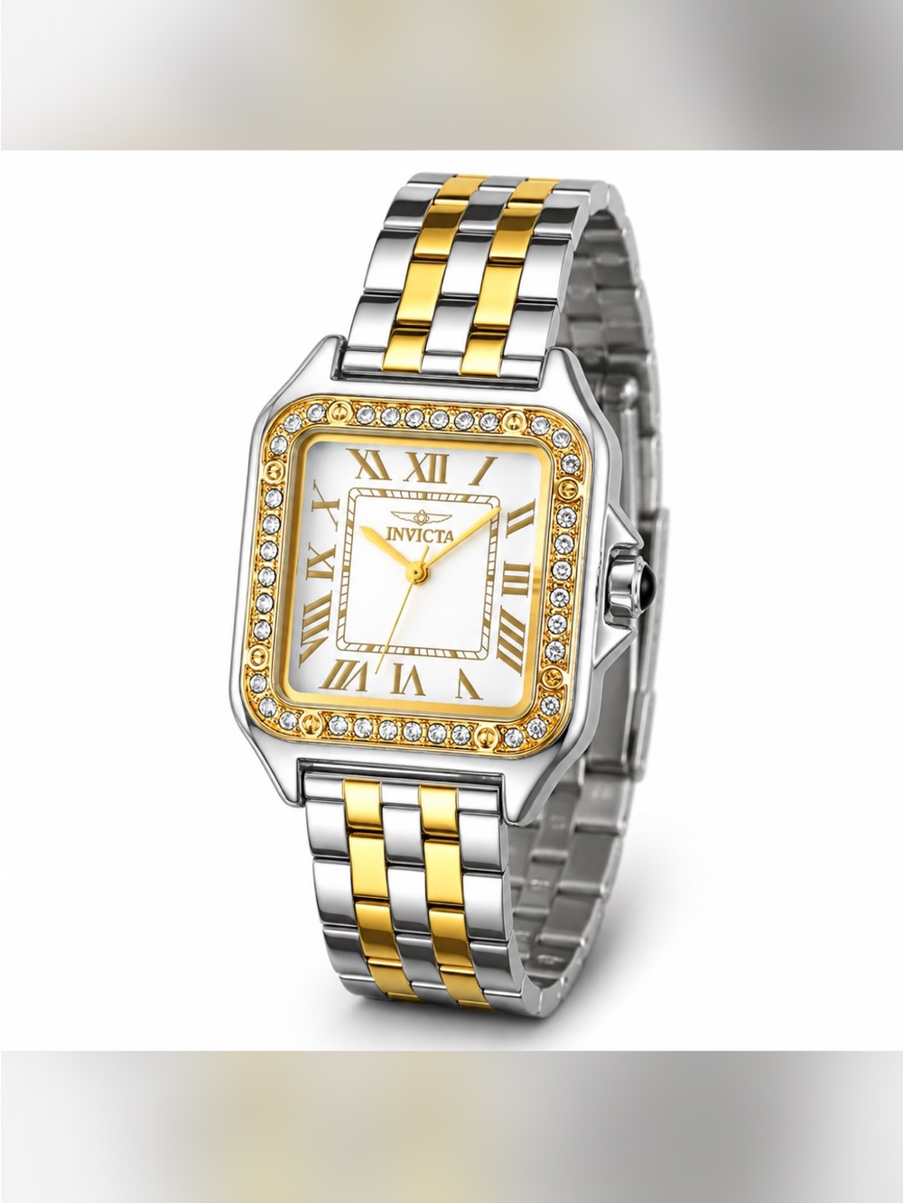 Invicta Two-Tone Gold and Silver Women’s Crystal Bezel Watch